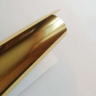 Термотрансферная пленка, зеркальное отражение, золото, размер 25Х20 см